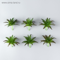 Искусственный суккулент для создания флорариума "Алоэ древовидное" 6,5х7х7 см