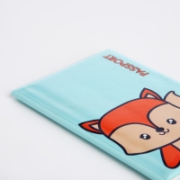 Обложка для паспорта, цвет голубой Обложка для паспорта, цвет голубой