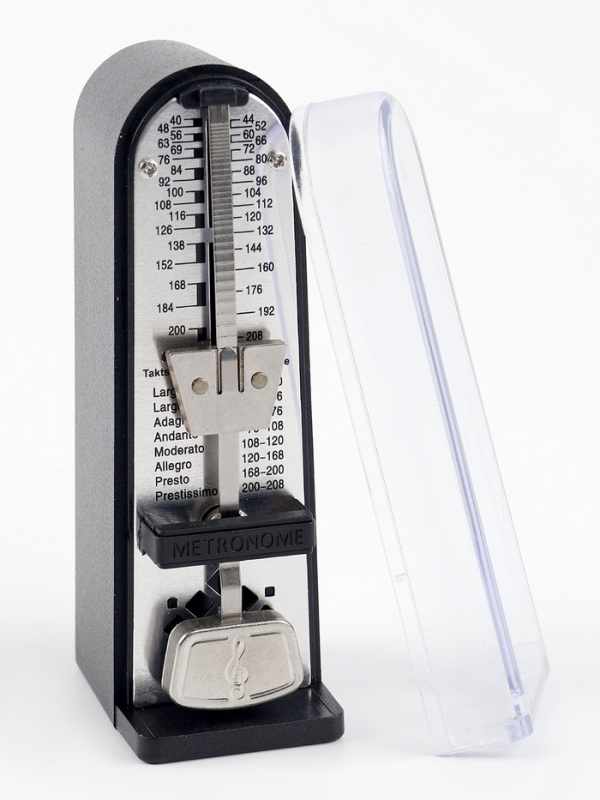 Метроном механический Music Life 5 х 3,5 х 11 см черный Метроном механический Music Life 5 х 3,5 х 11 см черный