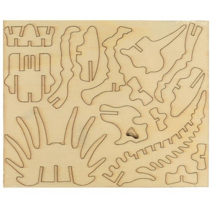 Конструктор деревянный &laquo;Стиракозавр&raquo;, 36 деталей