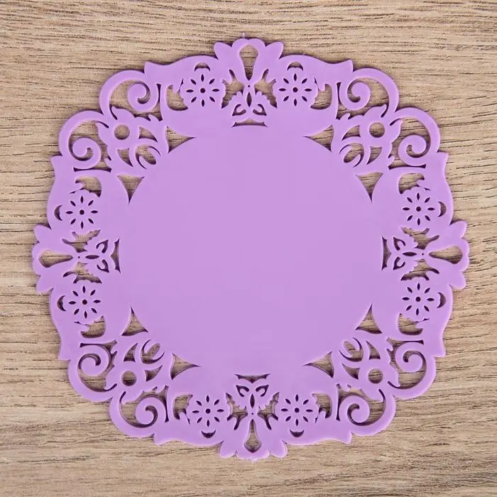 Набор подставок под горячее &laquo;Чаепитие&raquo;, 4 шт, 10 см, цвет МИКС