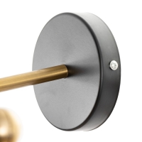 Бра "Кандела" 2хЕ27 черный  22х22х10см