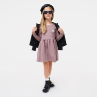 Платье детское KAFTAN "Dream" р.36 (134-140), коричневый Платье детское KAFTAN "Dream" р.36 (134-140), коричневый