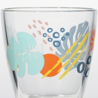 Стакан низкий стеклянный &laquo;Тропики&raquo;, 250 мл, МИКС
