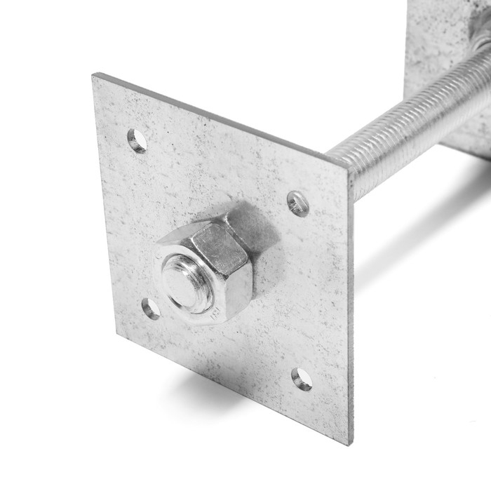 Анкер ЛОМ, регулируемый по высоте, оцинкованный, М20х200х100 мм