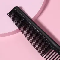 Расчёска комбинированная, 18&times;3 (&plusmn;1) см, чёрная