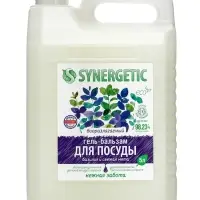 Гель-бальзам для мытья посуды Synergetic &laquo;Базилик и свежая мята&raquo;, 5 л