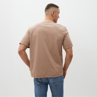 Футболка мужская MINAKU: Basic line MAN цвет бежевый, размер 46 Футболка мужская MINAKU: Basic line MAN цвет бежевый, размер 46