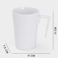 Кружка фарфоровая Wilmax, 320 мл, цвет белый