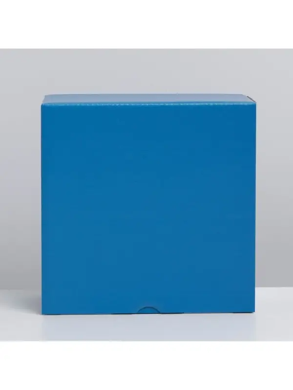 Коробка подарочная складная, упаковка, &laquo;Синяя&raquo;, 15 х 15 х 7 см