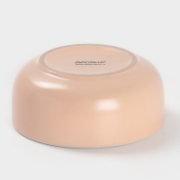 Салатник Доляна "Кремовое облако" 14,5 см, 14,5х6,5, цвет кремовый