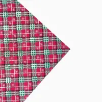 Плёнка упаковочная на Новый год полиграфичная &laquo;Клетка&raquo;, 100 х 70 см