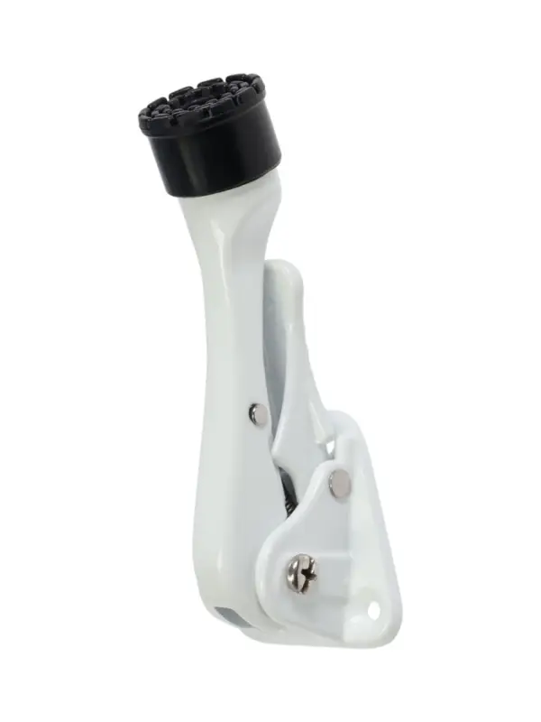 Фиксатор дверной LOCKLAND &ldquo;козья ножка&rdquo;, с автоподъемом, цвет белый