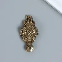 Сувенир латунь "Денежная жаба с монетой" набор 2 шт 1,9х3,4 см