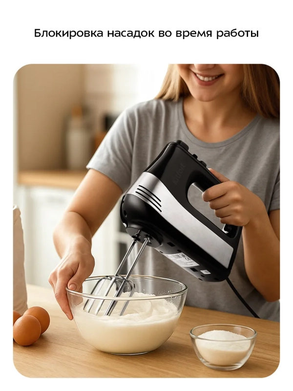 Миксер ручной электрический КТ-3072 - 500 Вт