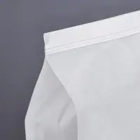 Пакет бумажный, с окном, прямоугольное дно, белый, 13&times;10&times;28 см