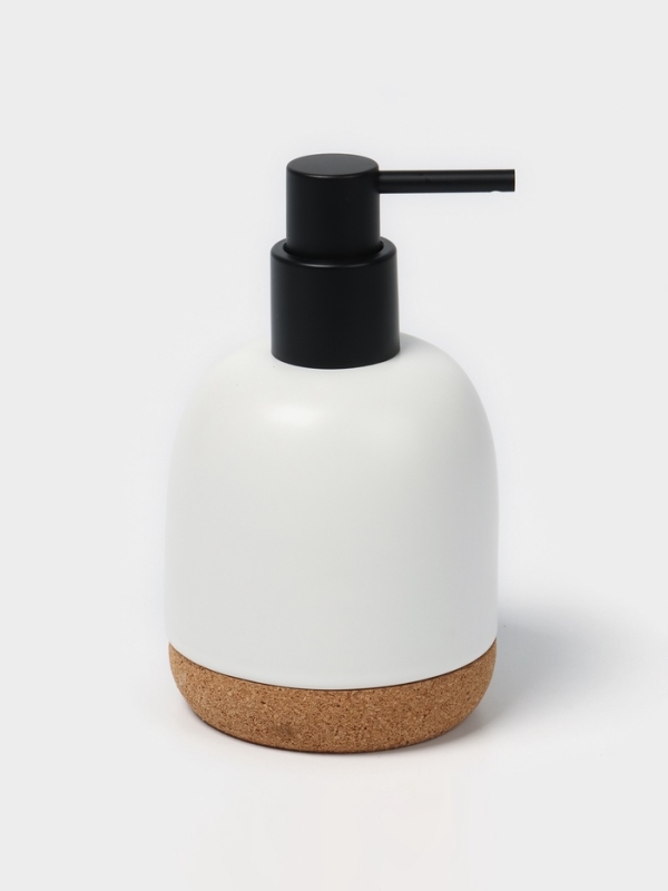 Набор для ванной "Пробка" 3 предмета (дозатор для мыла, стакан, мыльница)