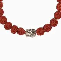Браслет "Будда" рудракша, длина 18 см