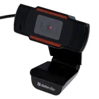 Веб-камера Defender G-lens 2579, 2 Мп, 1280&times;720, USB, jack 3.5, микрофон, 1.2 м, чёрная