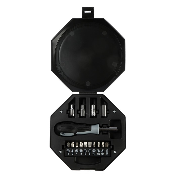 Набор инструментов ТУНДРА, подарочный пластиковый кейс Набор инструментов ТУНДРА, подарочный пластиковый кейс "Гантель", 20 предметов