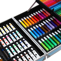 Набор для рисования складной, в чемоданчике, синий Набор для рисования складной, в чемоданчике, синий