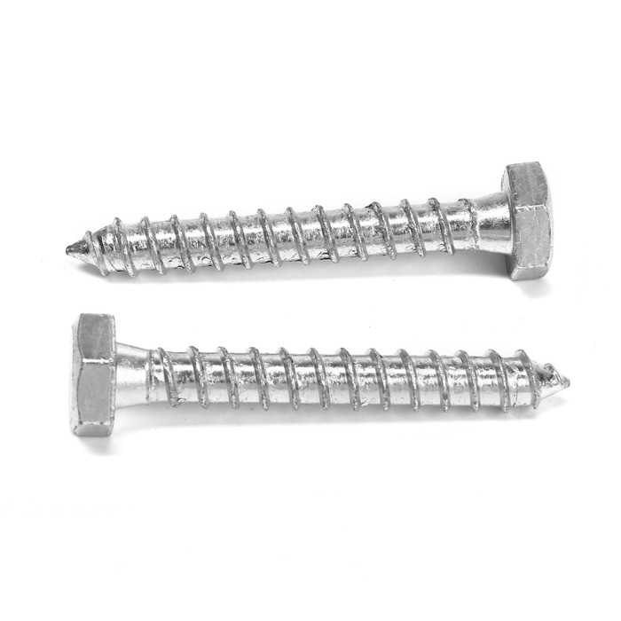 Шуруп-болт ТУНДРА, сантехнический, оцинкованный, DIN 571, М10х70 мм, 4,8 - 5 кг