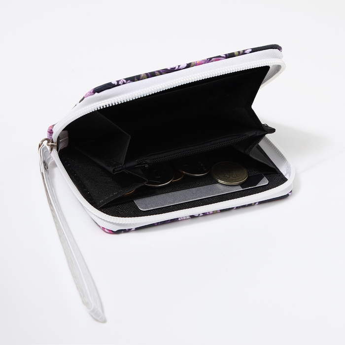 Кошелёк детский на молнии &laquo;Выбражулька&raquo;, цвет фиолетовый