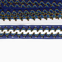 Тесьма &laquo;Уголки&raquo;, ширина 2 см., намотка 25 м, цвет синий