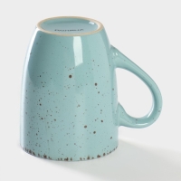 Кружка керамическая Доляна «Марион», 340 мл, цвет голубой Кружка керамическая Доляна «Марион», 340 мл, цвет голубой