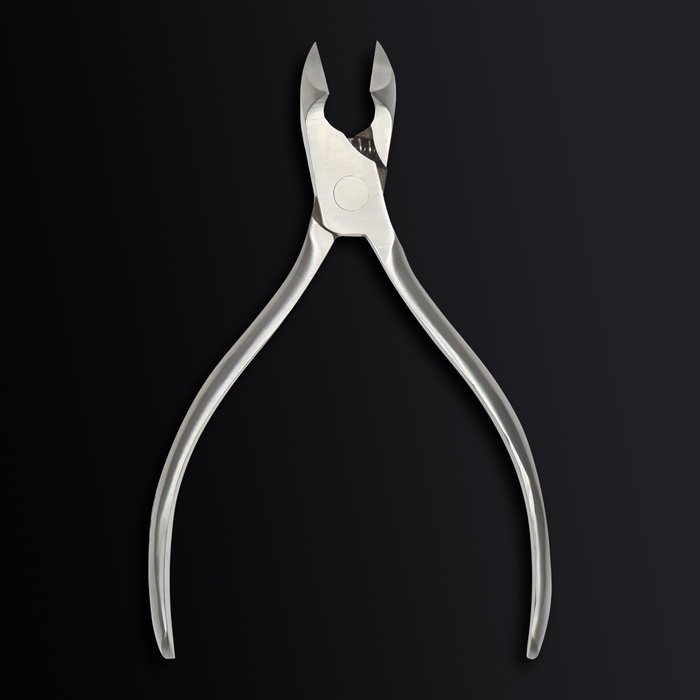 Кусачки педикюрные &laquo;Premium&raquo;, скрытая пружина, 12,2 см, длина лезвия - 15 мм, цвет серебристый