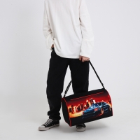 Сумка детская спортивная для мальчика &laquo;Крутая тачка&raquo;, 40х24х21, отд на молнии, чёрный