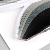 Полоски для квиллинга 100 полосок плотность 120 гр "От белого к чёрному" ш. 0,5 см дл. 39см Полоски для квиллинга 100 полосок плотность 120 гр "От белого к чёрному" ш. 0,5 см дл. 39см