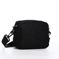 Сумка молодёжная на молнии, цвет чёрный