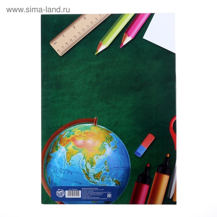 Папка школьная с креплением &laquo;Портфолио школьника&raquo;, 6 листов-разделителей, 21,5 х 30 см.