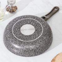 Сковорода Onyx, d=24 см, съёмная ручка, стеклянная крышка, антипригарное покрытие, цвет серый Сковорода Onyx, d=24 см, съёмная ручка, стеклянная крышка, антипригарное покрытие, цвет серый