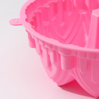 Форма для выпечки Доляна &laquo;Немецкий кекс. Замок&raquo;, силикон, 22&times;8 см, цвет МИКС