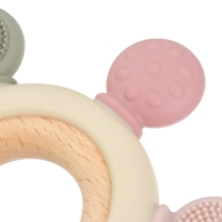 Прорезыватель силиконовый &laquo;Массажер&raquo;, цвет розовый, бежевый, Mum&Baby