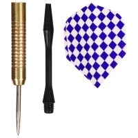 Дротики для дартса ONLYTOP, 3 шт., металлический наконечник, вес 16 г, цвета МИКС