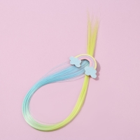 Заколки для волос , цветная прядь &laquo;Ты состоишь из love&raquo;