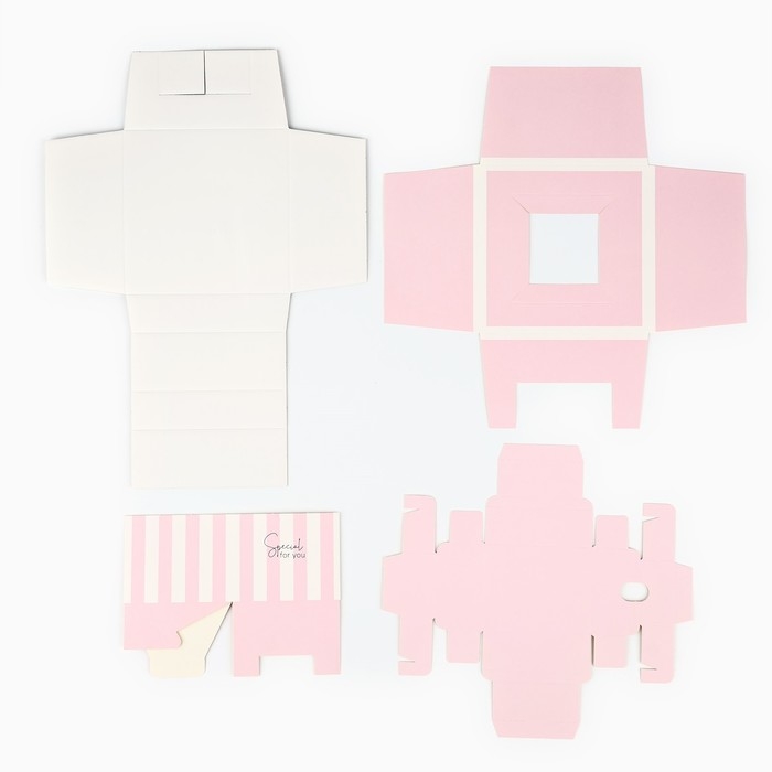 Коробка подарочная для цветов с вазой из МГК складная, упаковка, &laquo;Для тебя&raquo;, 16 х 23 х 16 см