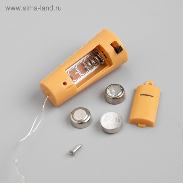 Гирлянда «Нить» 1 м роса с пробкой, IP20, серебристая нить, 10 LED, батарейки LR44х3 (в комплекте), свечение мульти Гирлянда «Нить» 1 м роса с пробкой, IP20, серебристая нить, 10 LED, батарейки LR44х3 (в комплекте), свечение мульти