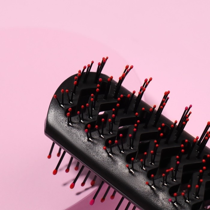 Расчёска массажная, двусторонняя, вентилируемая, 5 &times; 22 см, цвет МИКС
