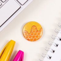 Значки закатные набор 3 шт d=25 мм "Мёд и лимоны" 7х7 см Значки закатные набор 3 шт d=25 мм "Мёд и лимоны" 7х7 см