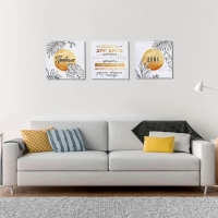 Картина модульная &laquo;Правила дома&raquo;, ботаника, 2 шт, 37х37 см