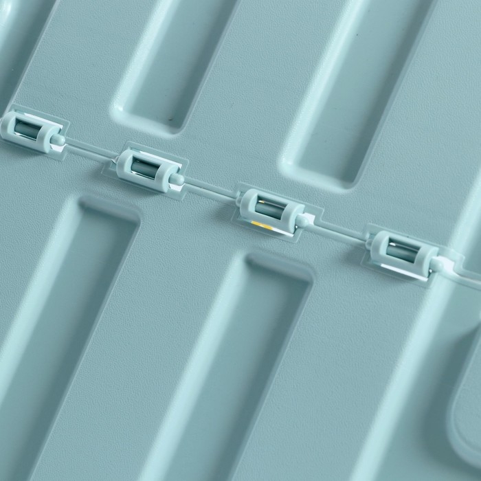 Ящик для игрушек на колесах &laquo;Путешествие&raquo;, с декором, 685 &times; 395 &times; 385 мм, цвет светло-голубой