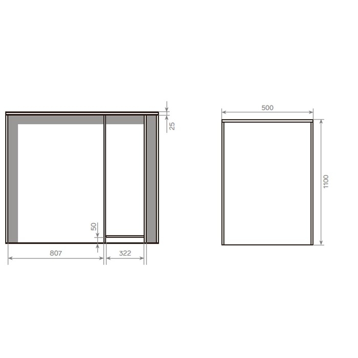 Стол проверки Стандарт 1-ящик, 1278х700х1000, Чёрный матовый Стол проверки Стандарт 1-ящик, 1278х700х1000, Чёрный матовый