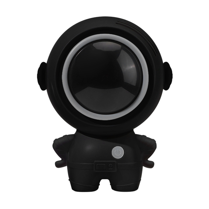 Портативный вентилятор "Астронавт" MF040, 500 мАч, 3 режима, вход Type-С, провод, чёрный