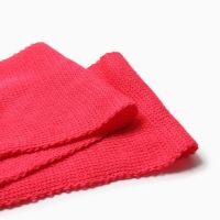 Шарф детский, цвет коралловый размер 110х14 см