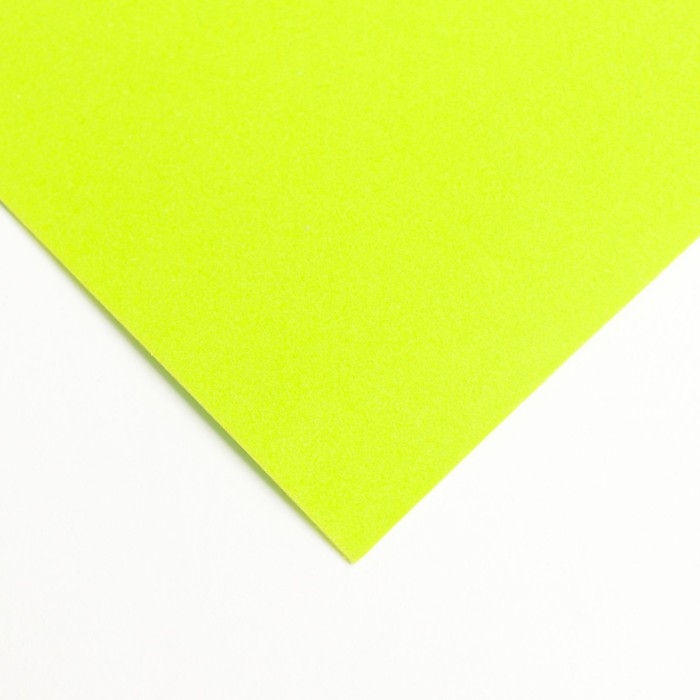 Фоамиран иранский, 0.8-1 мм, жёлто-зелёный, 60&times;70 см