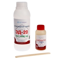 Эпоксидная смола ЭД-20 с отвердителем, ПЭПА, 550 г, ГОСТ Эпоксидная смола ЭД-20 с отвердителем, ПЭПА, 550 г, ГОСТ